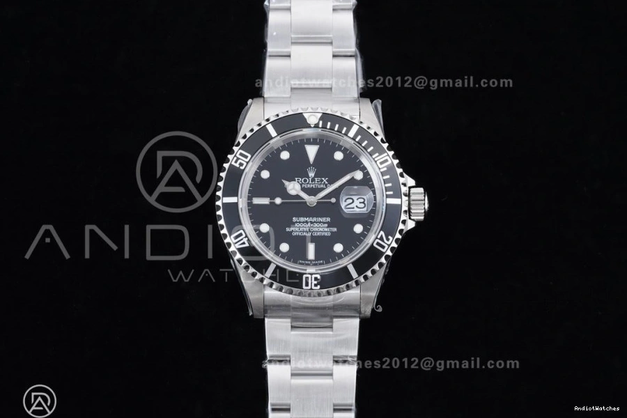 1143 TMF LN Best 16610 Edition Steel Black Rehaut 904L Bracelet Engraving No on SS Submariner SH 1:1 Resilient 0114